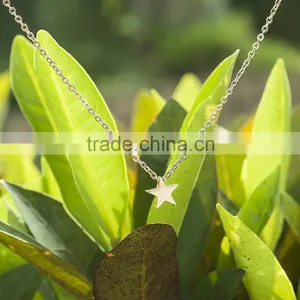 Stainless Steel 10mm Vintage Tiny Pentagram Star Charm thumbnail-6