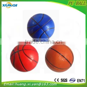 High Quality Children Toy Soft Anti Stress Ball,white Basketball PU Foam Ball thumbnail-1