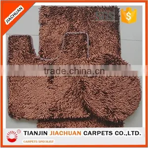 Long Pile Polyester Washable Shiny Chenille 3 Piece Bathroom Mat Sets thumbnail-5
