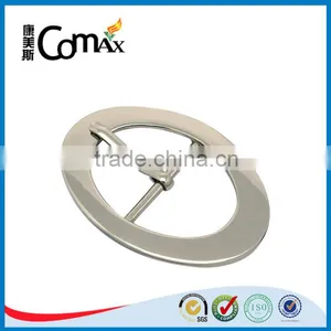 High Quality Fashion Oval Tri-Glide Nickel Metal Pin Buckle thumbnail-2