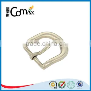 Zinc Alloy Shiny Silver Metal Pin Belt Buckle thumbnail-1