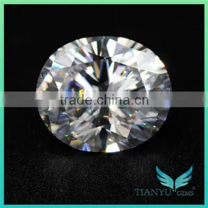 Wholesale Artificial CZ Gemstone Oval 10x12mm Pink Cubic Zirconia Gemstone thumbnail-1