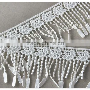 Beautiful Design 9cm Width Polyetser Crochet Tassel Fringe for Dresses Wholesale thumbnail-3