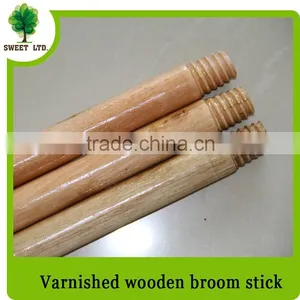 Good Quality Hot Sale Products Wooden Varnished Broom Stick for Sweeping Brooms thumbnail-2