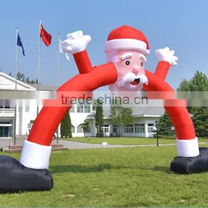 Factory Price Inflatable Santa Claus Arch for Christmas Decoration thumbnail-1