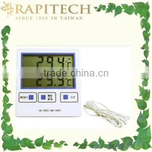 Household Indoor And Outdoor Max and Min Electronic Thermometer thumbnail-1