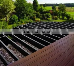 Wood Plastic Composite Recycled WPC Decking Board thumbnail-1