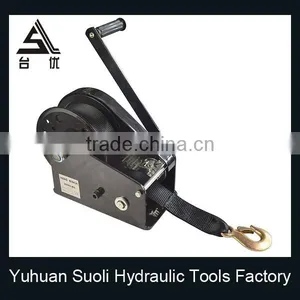 Manufacturing 1200lbs Galvanized Manual Rescue Winch With Belt thumbnail-5