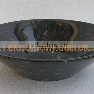 TEAKWOOD BLACK ZEBRA MARBLE BOWLS thumbnail-1