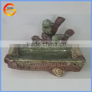 Creative Garden Green Ceramic Bird Feeder thumbnail-1