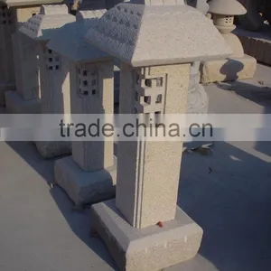 Granite Stone Garden Lantern thumbnail-3
