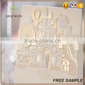 European Style Church Patterns Wedding Place Card thumbnail-3