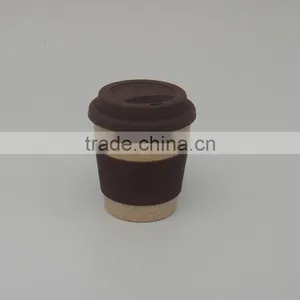 100% Natural Bamboo Cup,Bamboo Fiber To-go Coffee Cup With FDA and LFGB Certificate thumbnail-3