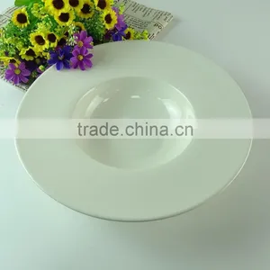 White Ceramic Plates for Noodle thumbnail-1