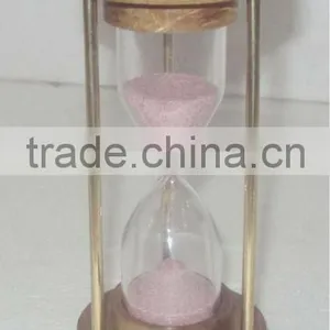 Wood Sand Timer, Hourglass Sand Timer, Minute Sand Timer, Sand Hourglass, Hourglass Timer, Brass Sand Timer, Timer thumbnail-4