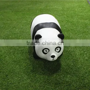 Home Garden Seats Christmas Decorative 30cm Height Small Artificial White and Black Fiberglass Chinese Flat Panda E10 28X06 thumbnail-3