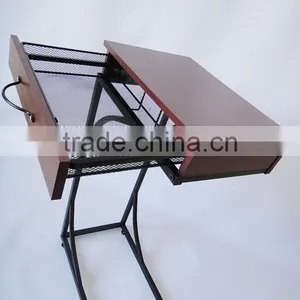 RH-4661 Metal and MDF Wooden End Table or Sofa Side Table With Drawer thumbnail-3