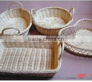 Set 3 Wicker Empty Fruit Basket thumbnail-1