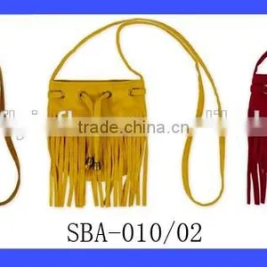Cheap Vintage Fancy Design Coffee Suede Tassel Baby Kids Change Purse thumbnail-5
