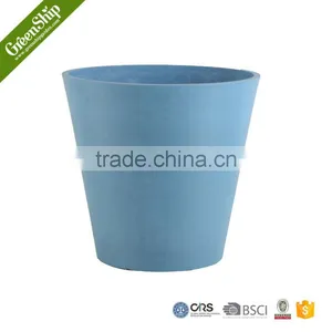 Green Plastic Wood Stone UV Protective Large Garden Decorative Plain Surface Planters thumbnail-2