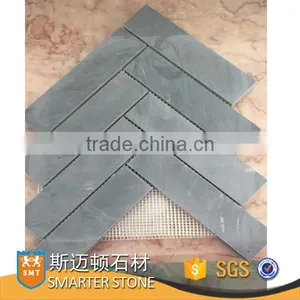 Graige Grey Marble Herringbone Mosaic Tile Sale for Floor thumbnail-1