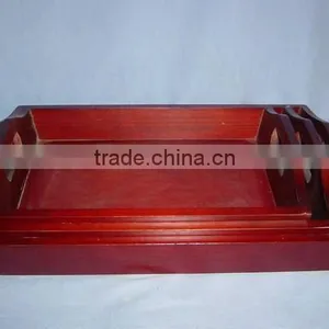 Lacquered Small Wooden Tray Wholesale thumbnail-1