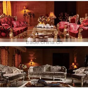 MS-1410-04 Leading Antique Furniture Sofa Set With Cushion thumbnail-4