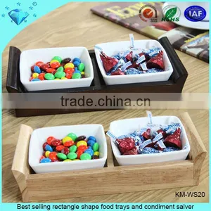 Best Selling Rectangle Shape Food Trays and Condiment Salver thumbnail-1