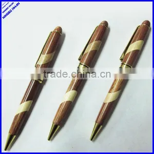 2 Color Twist High Quality Popular Wood Pens thumbnail-1
