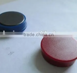 Small Plastic Coated Magnet,round Magnetic Button,whiteboard Accessories thumbnail-4