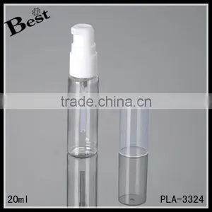 20ml Clear PET Cosmetic Plastic Spray Bottle Wholesale Small Plastic Spray Bottle With Clear Over Cap thumbnail-2