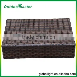 Outdoor Foldable Wicker Side Table Patio Furniture thumbnail-3