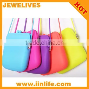 Best Price Fashion Function Silicon Bag Wallet Cellphone Mobile Silicon Cosmetic Bag Silicon Coin Bag Purse thumbnail-1