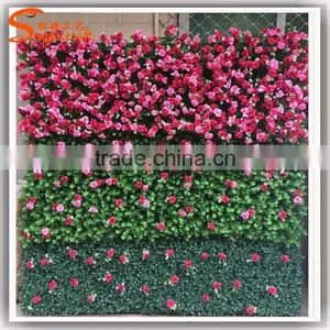 2017 Factory Price Artificial Flower for Wall Decoration Silk Flower Wall for Wedding Supplies thumbnail-1