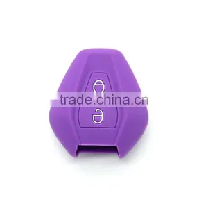 Hot Selling Colorful 2 Button Silicone Car Key Fob Case Silicone Rubber Car Key Covers for Suzuki thumbnail-3