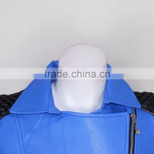 2016 New Designs for Women Fashionable Morden Style Leather Jacket thumbnail-3