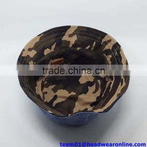 Fashion Reversible Bucket Hat/Cap Wholesale 100%cotton Twill Hat thumbnail-5