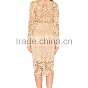 Top Sale Latest Design Lace Dress Modern Fashion Party Dress thumbnail-3