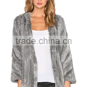 Winter High Quality Custom Rabbit Fur Coats Girls OEM Service thumbnail-2