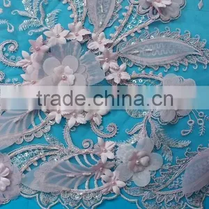 Chinese Wholesale 3d African Lace Dress Fabric thumbnail-5
