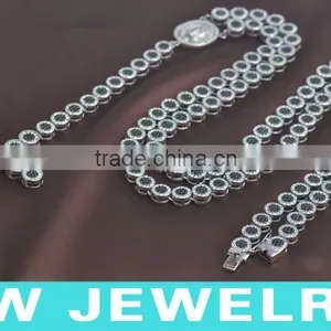 Bling Bling Jewelry Necklace, Hip Hop Men Necklace,Jesus Face Necklace,rosary Necklace, Ice Out Jewelry,HWNE90315 thumbnail-4