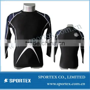 Mens OEM Nylon/spandex Compression Wear/mens Compression Top Wear/printing Compression Wear thumbnail-1