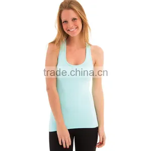 Plain Ribbed Wholesale 100 Cotton Stringer Tank Top for Women thumbnail-4