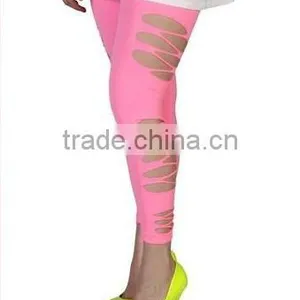Plus Size Seamless Lazer Cut Leggings thumbnail-1