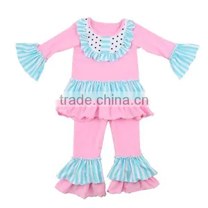 Newborn Baby Clothes Set Boutique Girl Long Sleeve Clothing Set Fashion Fall Cotton Outfit thumbnail-1