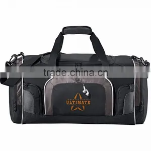 Touring 22" Deluxe Duffel Bag - Large Zippered U-shaped Main Compartment, Rear Shoe Pocket With Vents and Comes With Your Logo. thumbnail-1