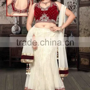 White Lehenga Choli thumbnail-1
