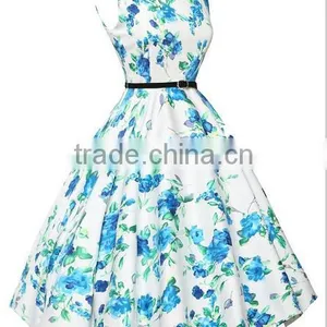 Walson F20197A Hot Sale Women Vitage Dress 50s Retro Dress Rockabilly Swing Dress for Women thumbnail-2