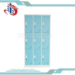 Chinese Furniture KD 6 Door Storage Wardrobe Color Metal Used School Lockers for Sale thumbnail-1