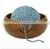 Handcrafted Eco-Friendly Portable Antique Wooden Wool Yarn Holder Bowl For Knitting thumbnail-1